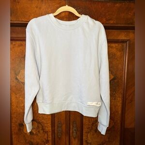 NWT Fiorla- Light Blue Crewneck Sweatshirt with Silk Details. Size S